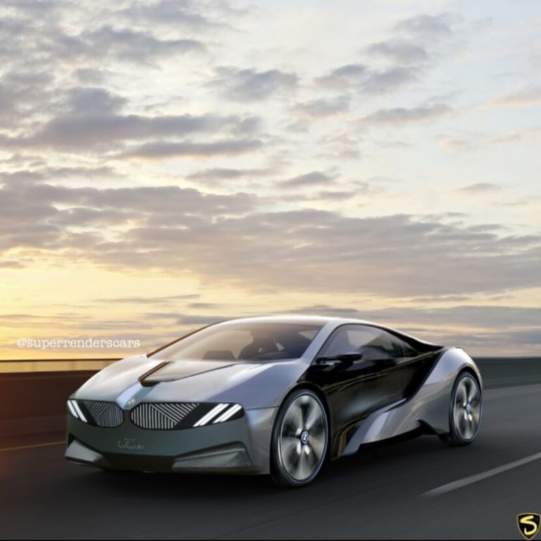 Futuristic BMW electric car is a combination of i8 and i Vision Circular